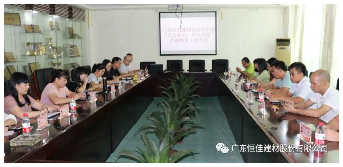 廣東恒佳建材股份有限公司黨支部開展 不忘初心，牢記使主題教育會(huì)議